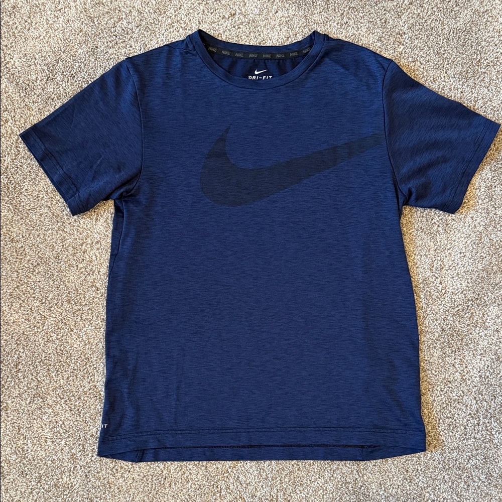 Nike Kids Navy Blue Short Sleeve Tee